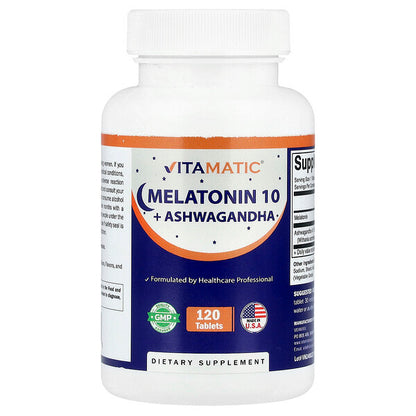 Vitamatic Melatonin 10 Ashwagandha 120 Tablet