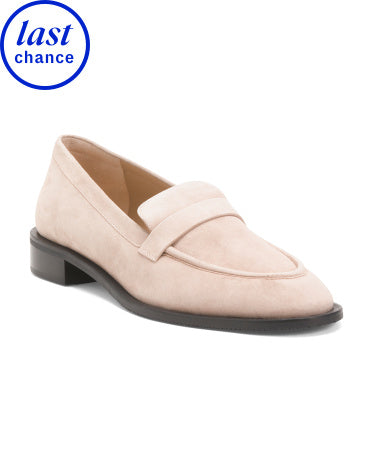 STUART WEITZMAN İspaniyada İmalatı Süet Palmer Şık Loafer Ayaqqabısı