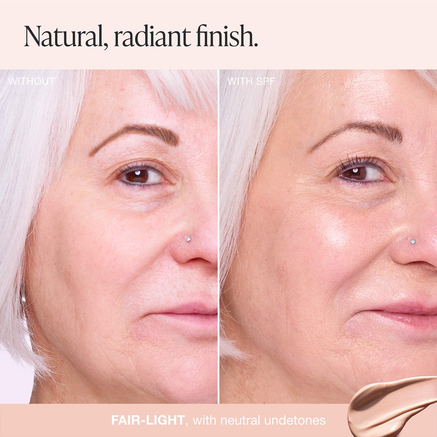 INNBEAUTY PROJECT Mineral Sun Glow Geniş Spektrli Günəş Kremi SPF 43 PA +++ Peptidlər və C Vitamini ilə