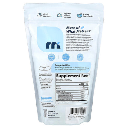 Micro Ingredients Omega-3 Balıq Yağı Limon 240 Softgel