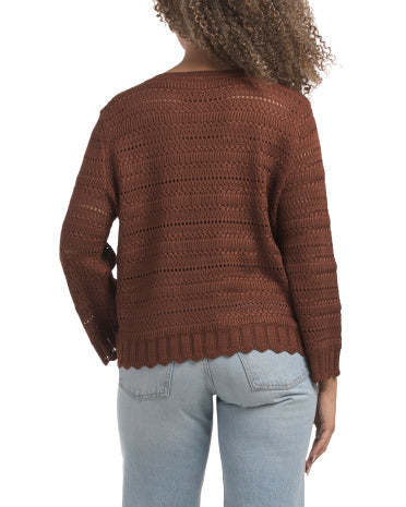 CYRUS Novelty Stitch Düymə Ön Kardigan