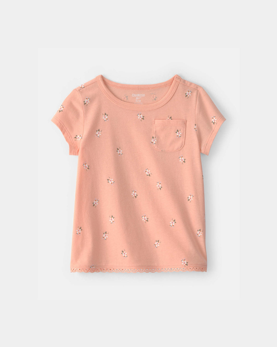 OshKosh B'gosh Uşaq Qız Çiçəkli Bluzka - Narıncı