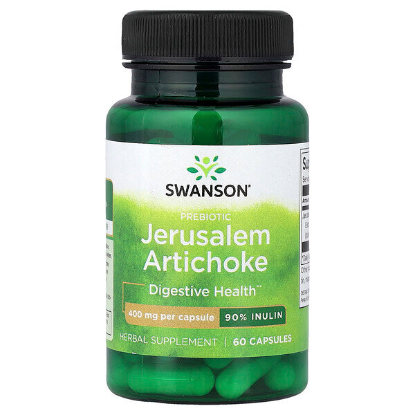 Swanson Vitamins Prebiotik Yerusəlim Arxırçığı 400 Mg 60 Kapsul