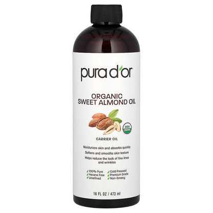 Pura D'Or Örgani Şirin Badam Yağı 473 ml