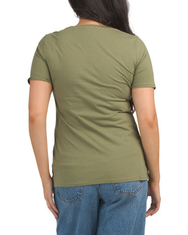 ATM Jersey Crew Neck Tee Qadın Köynəyi