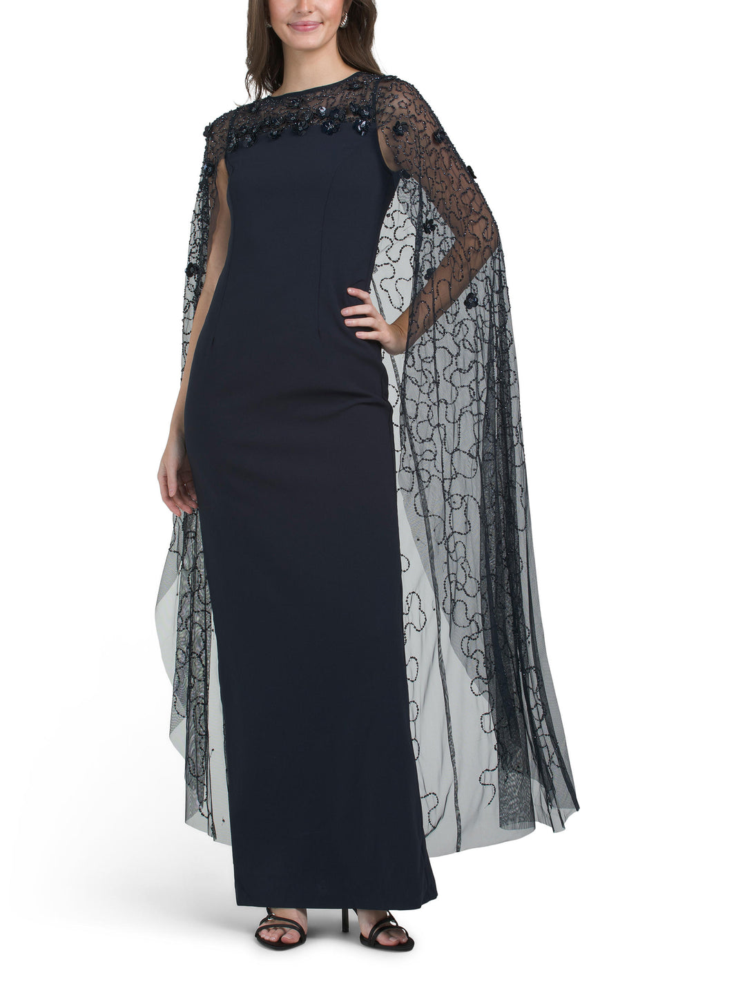 ADRIANNA PAPELL Kolsuz Cape Geyim