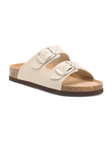 GREYSTONE Leather Eddi Buckle Sandals