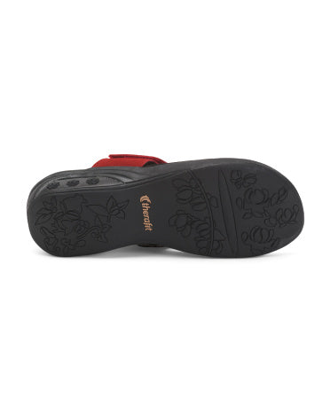 THERAFIT Suede Hazel Rahat Toe Post Sandalları