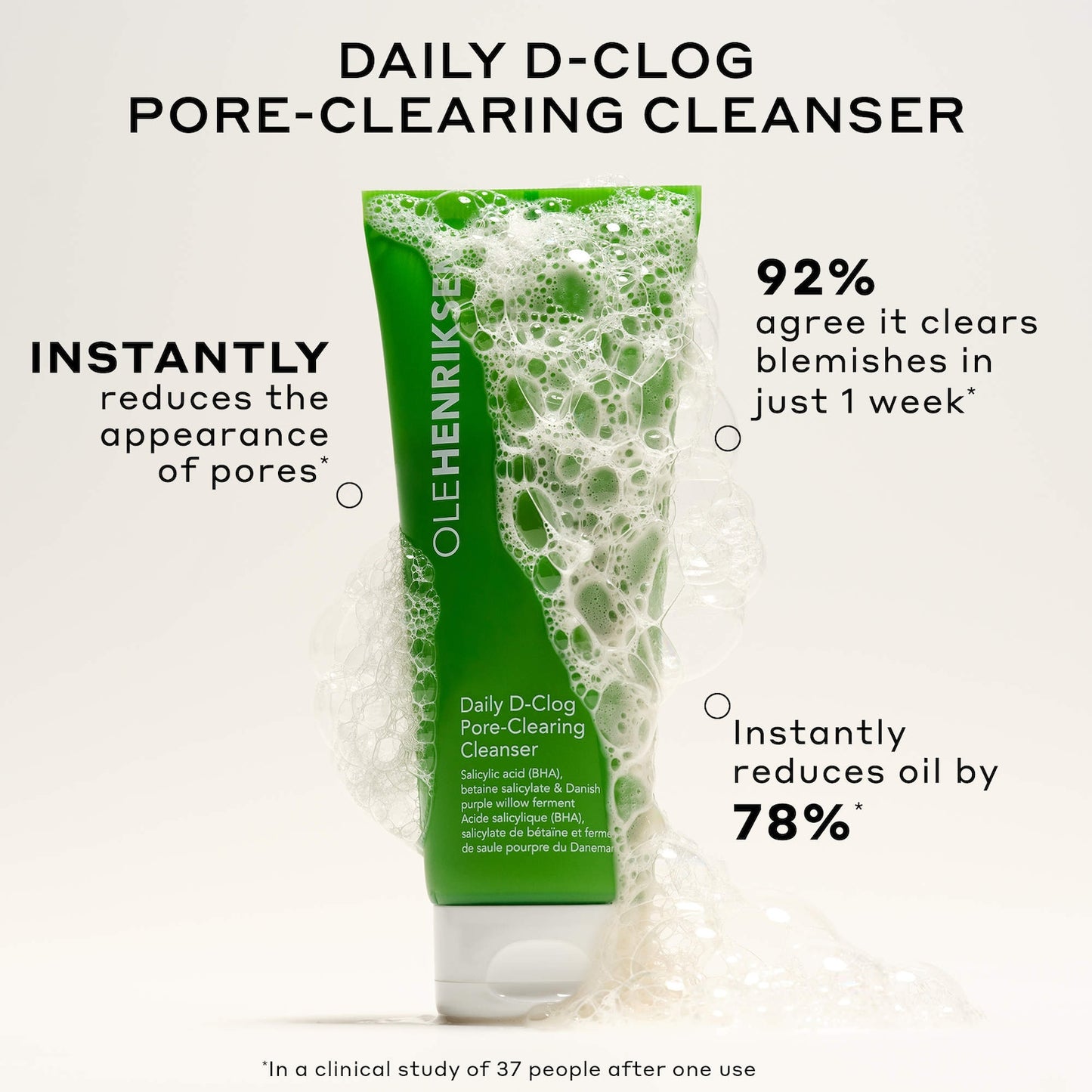 OLEHENRIKSEN Daily D-Clog Səbətləşən Salisilik Asid Üz Yuma Vasitəsi