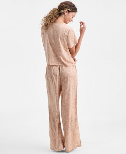 State of Day Qadın Crepe de Chine 2-Parçalı Qısa Kollu Pijama Dəsti