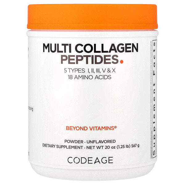 Codeage Multi Collagen Peptides Powder Tasteless 20 Oz 567 G