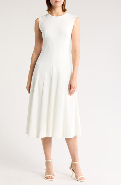 Calvin Klein Scuba Crepe Fit & Flare Geyim