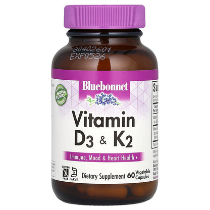 Bluebonnet Nutrition D3 K2 Vitamini 60 Bitki Kapsulu