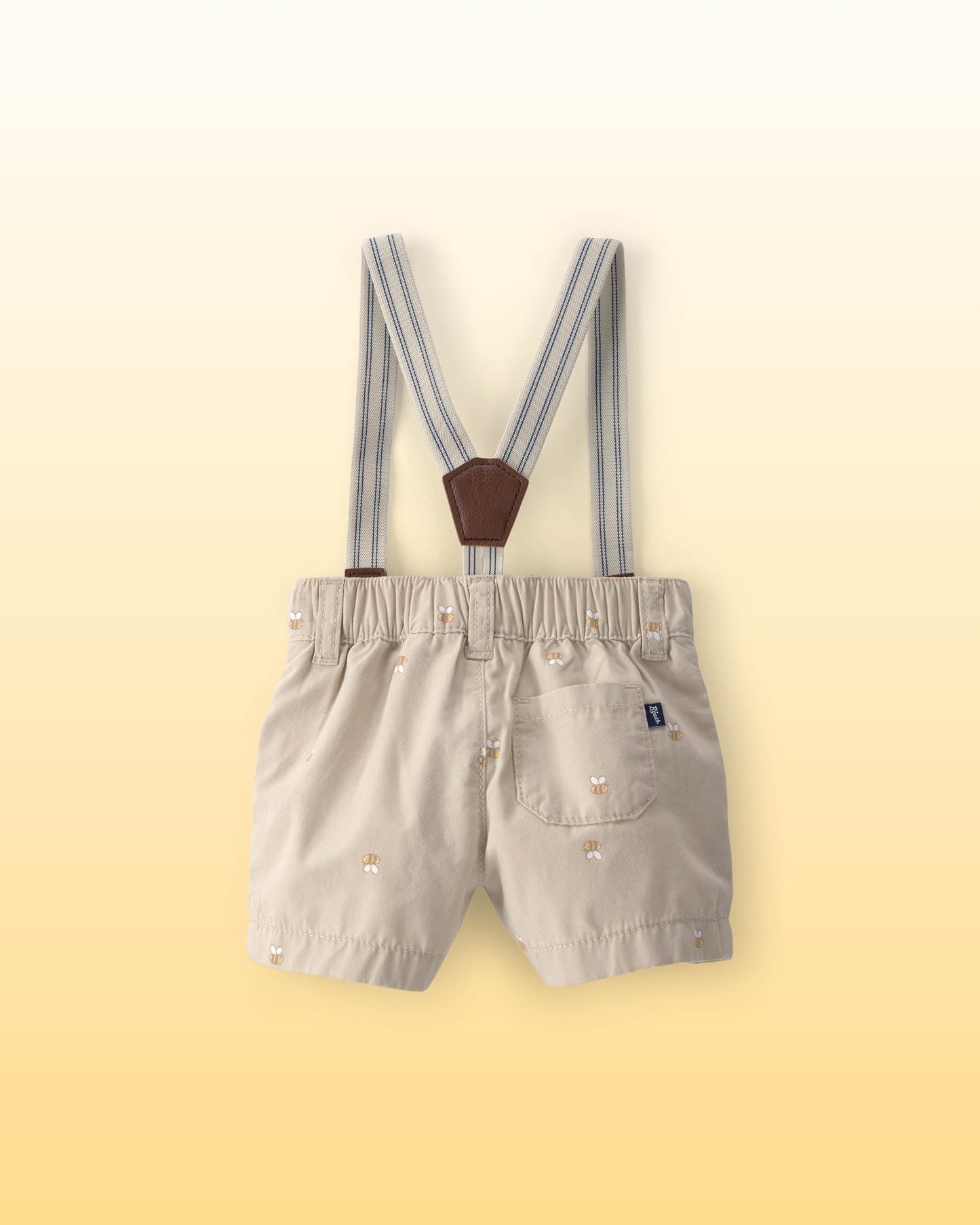 OshKosh B'gosh Uşaq Oğlan Disney© Winnie the Pooh Bal Arısı Askılı Şortlar - Xaki YoxYox