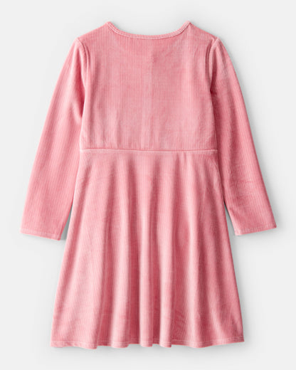 OshKosh B'gosh Qız Məramlı Ribli Geyim - Çəhrayı