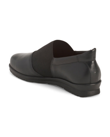 DAVID TATE Braziliyada İstehsal Edilmiş Dəri Dynasty Slip On Balerina Ayaqqabısı