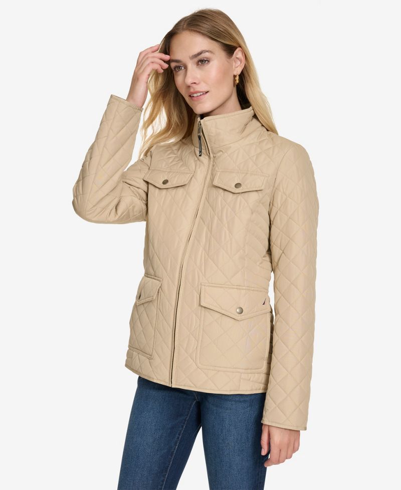 Nautica Jeans Nautica Qadın Bütün Rəngli Preslənmiş Gödəkçə