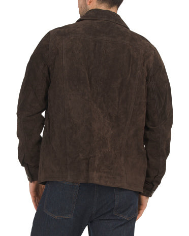 Suede Barn Jacket Dəri Gödəkçə