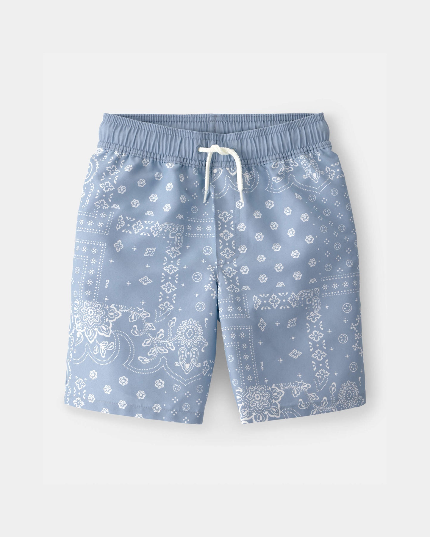OshKosh B'gosh Oğlan Bandana Çiçəkli Üzgüçülük Şortları - Mavi