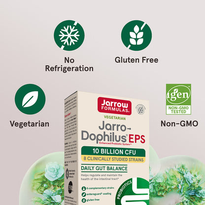 Jarrow Formulas Jarro Dophilus EPS 60 Veqetan Kapsulu Probiotik