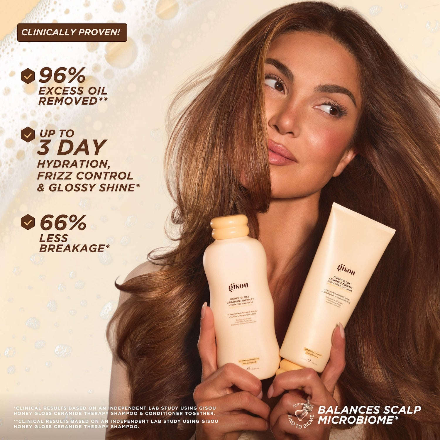 Gisou Honey Gloss Ceramide Therapy Nəmləndirici Şampun YoxYox