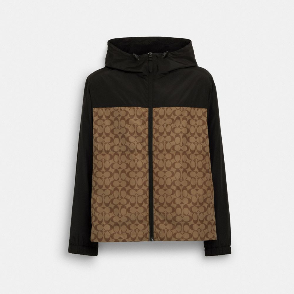 Coach Signature Tam Fermuarlı Külək Gödəkçəsi