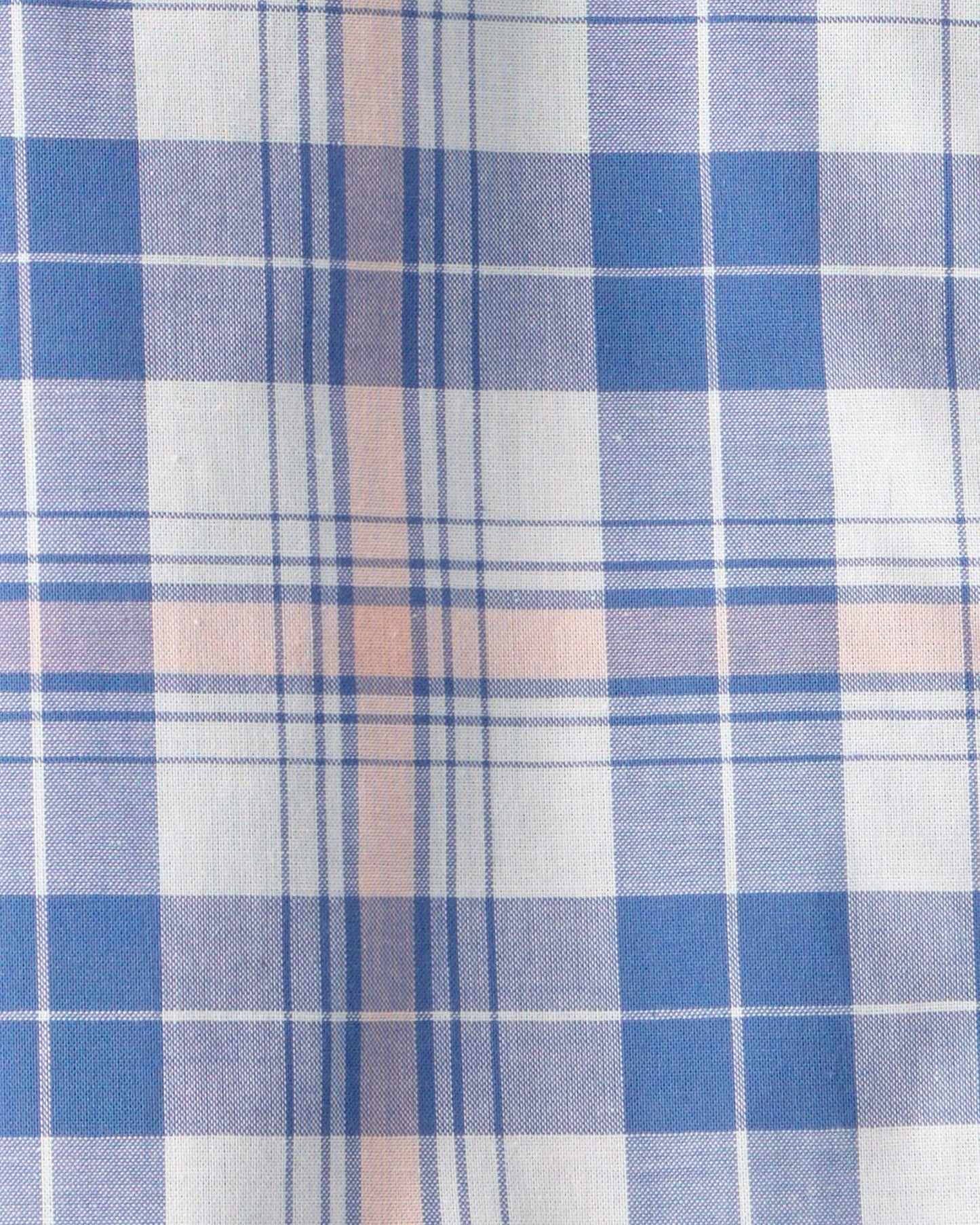 OshKosh B'gosh Oğlan Kareli Qısa Kollu Düymələli Köynəyi - Mavi