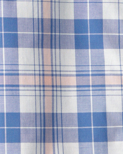 OshKosh B'gosh Oğlan Kareli Qısa Kollu Düymələli Köynəyi - Mavi