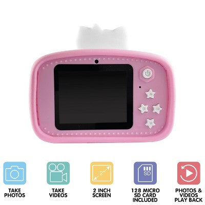 Hello Kitty Uşaq Rəqəmsal Kamerası: Elektron Görünüş, USB-C Bağlantısı, 2" Ekran, 48 MP