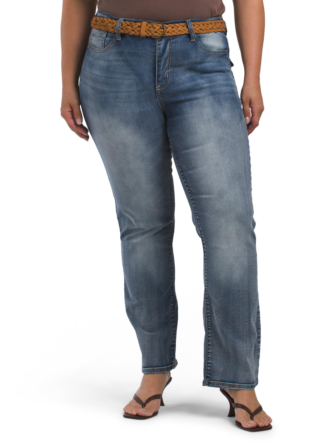 WALLFLOWER Plus Əyri Bootcut Cins Bəzəkli Arxa Cəblərlə