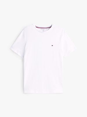 Tommy Hilfiger Dar Oturan T-Shirt, Optik Ağ