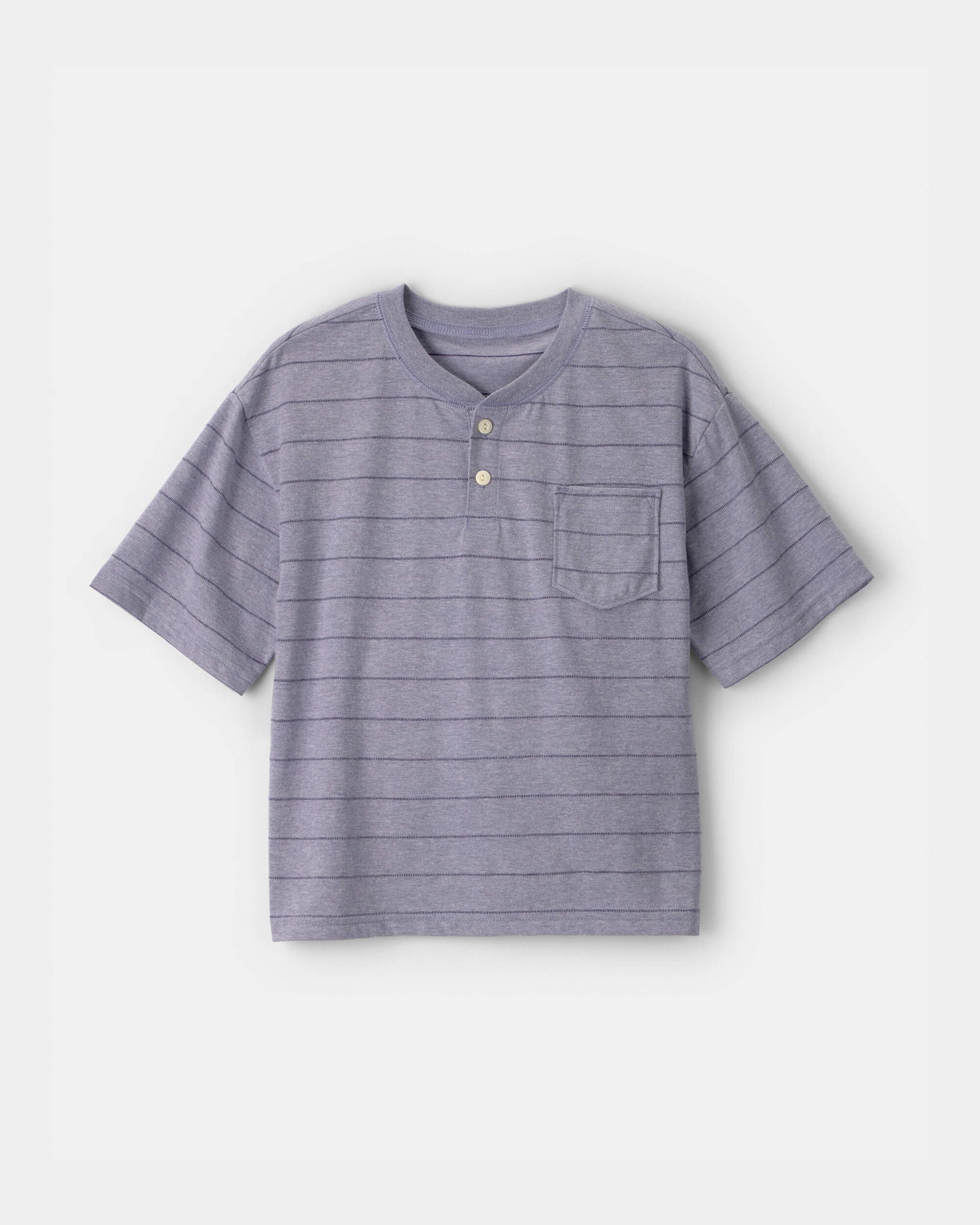 OshKosh B'gosh Oğlan Çizgili Henley Köynəyi - Tünd Mavi