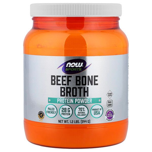Now Foods Sports Beef Bone Broth Protein Tozu 544 G