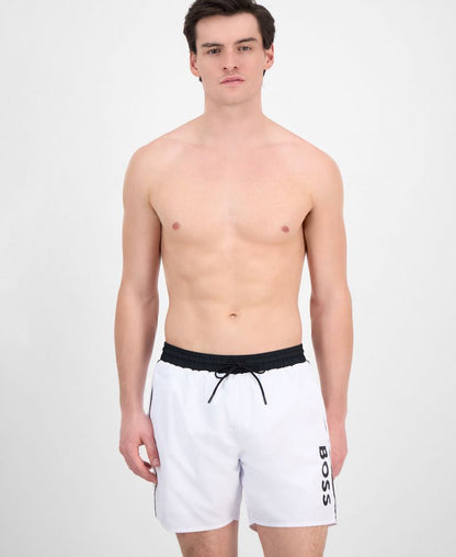 BOSS by Hugo Boss Kişi Logo 6" Plaj Şortu