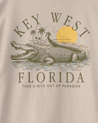 OshKosh B'gosh Oğlan Key West Qrafik Köynəyi - Bej