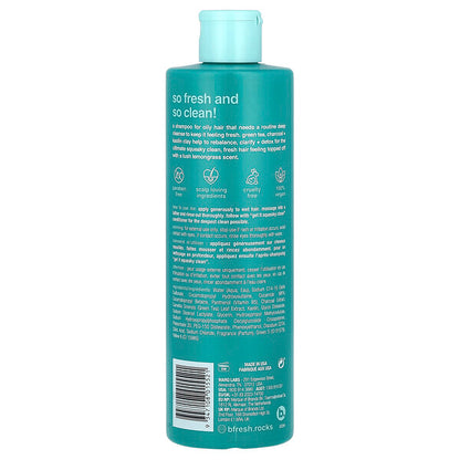 B Fresh Get It Squeaky Clean Dərin Təmizləyici Şampun Yağlı Saçlar Üçün Yaşıl Limon 355ml