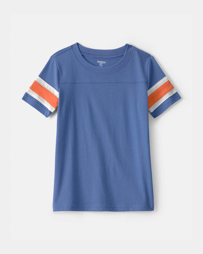 OshKosh B'gosh Oğlan Çizgili Qısa Kollu Köynək - Mavi