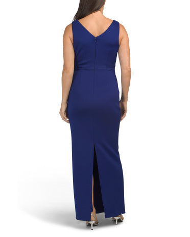 ALEX EVENINGS Scuba Knit Stretch Rhinestone Bəzəli Geyim