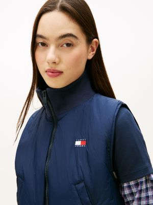 Tommy Jeans Bayraq Loqosu Yaстıqlı Jilet, Tünd Gecə Göy YoxYox