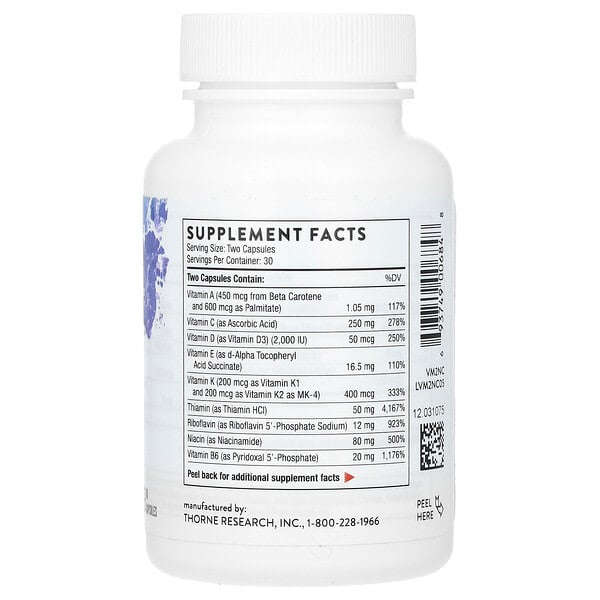 Thorne Əsas Nutrientlər 2 Gün 60 Kapsul YoxYox