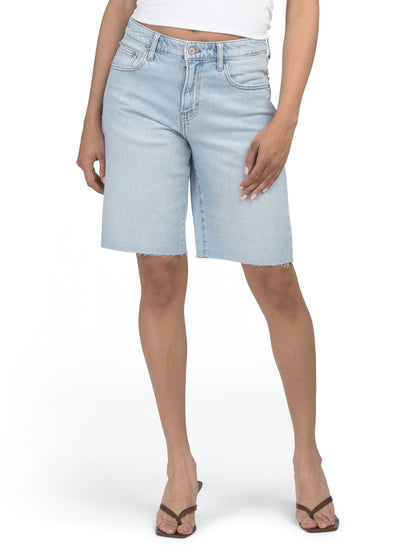 Açıq Denim Bermuda Şortu